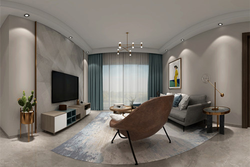 惠州市中天彩虹城現(xiàn)代簡約風(fēng)格三居室裝修案例