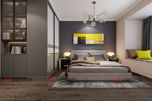 泉州市中駿·麗景府現(xiàn)代簡約風(fēng)格三居室裝修案例