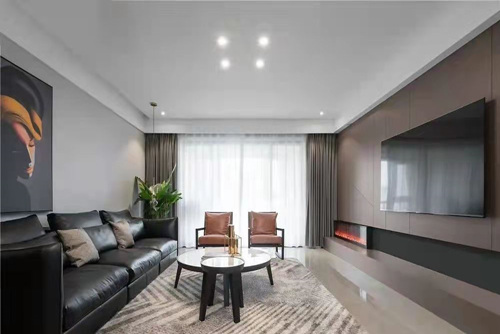 云浮市安福樓現(xiàn)代簡(jiǎn)約風(fēng)格三居室裝修案例