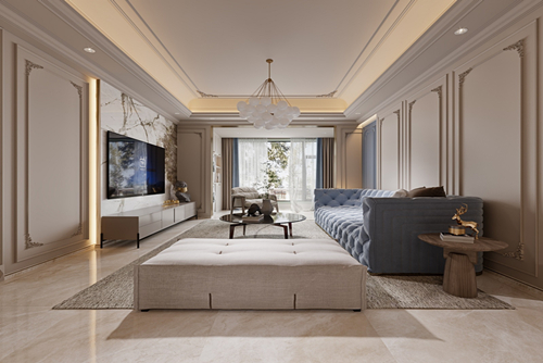 江門(mén)市富都新村現(xiàn)代簡(jiǎn)約風(fēng)格三居室裝修案例