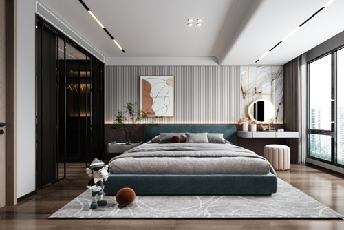 衢州市裕豐花園現(xiàn)代風(fēng)格四居室裝修案例