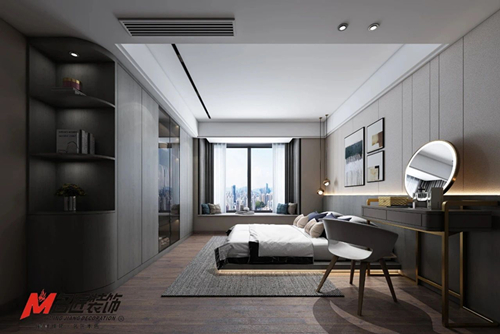 福州市濱江正榮府現(xiàn)代簡約風格平層裝修案例