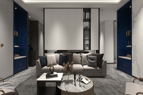 廣州市方圓明月山溪別墅現(xiàn)代風格辦公空間裝修案例