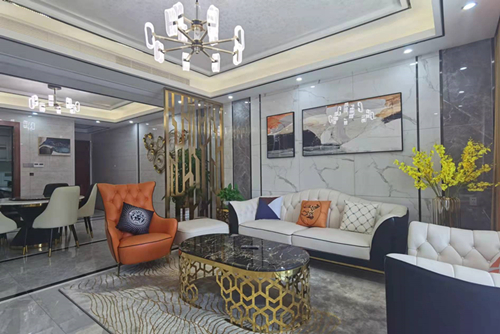 河源市鴻大城現(xiàn)代風格平層裝修案例