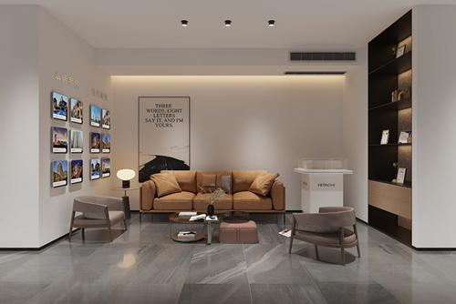 廣州市合景臻頤府現(xiàn)代風格辦公空間裝修案例