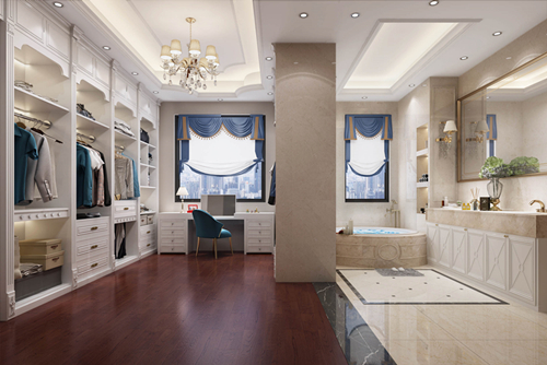 海口市保利中央海岸歐式風格別墅裝修案例