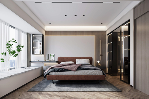 ?？谑泻豌Ｌ母F(xiàn)代簡約風(fēng)格平層裝修案例