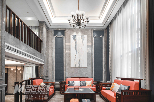 嘉興市海倫堡·觀瀾新中式風(fēng)格別墅裝修案例