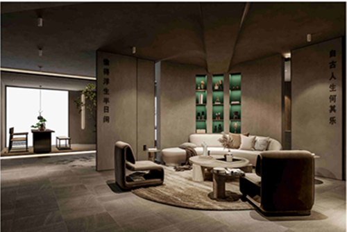 ?？谑凶锨G花園二區(qū)現代簡約風格辦公空間裝修案例