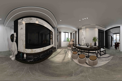 泉州市晉江正榮府現(xiàn)代簡約風格三居室裝修案例