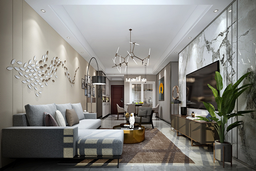 三明市濱江陽光現(xiàn)代簡(jiǎn)約風(fēng)格三居室裝修案例