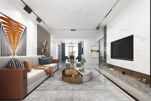 中山市雍泉度假山莊輕奢風(fēng)格五居室裝修案例