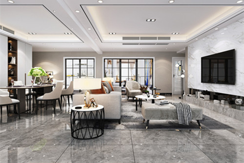 中山市融創(chuàng)香山府現(xiàn)代簡約風格四居室裝修案例