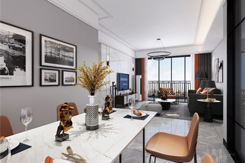 中山市健康花城二期現(xiàn)代簡約風(fēng)格三居室裝修案例