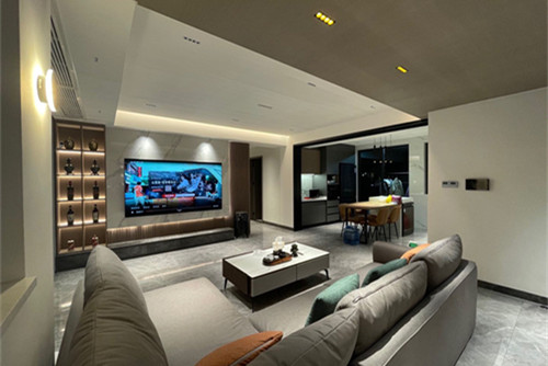 中山市名都華庭輕奢風(fēng)格三居室裝修案例