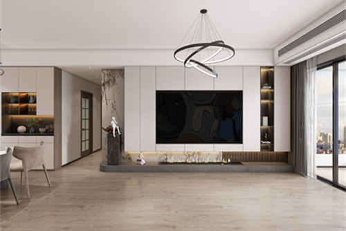 中山市東潤華庭輕奢風(fēng)格四居室裝修案例