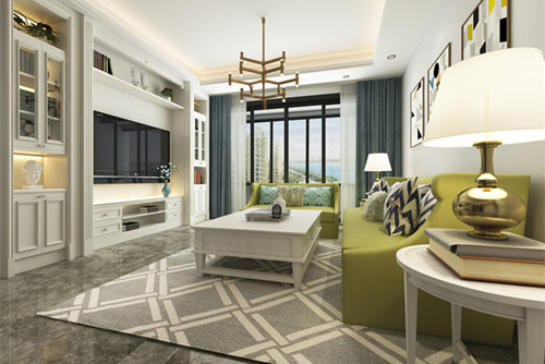 中山市翡翠半島名居北歐風(fēng)格三居室裝修案例
