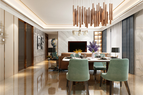 中山市君華新城現(xiàn)代簡(jiǎn)約風(fēng)格四居室裝修案例