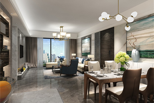 中山市雅居樂民森迪茵湖小鎮(zhèn)現(xiàn)代簡約風(fēng)格三居室裝修案例