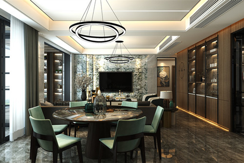 中山市翡翠半島名居現(xiàn)代簡約風(fēng)格四居室裝修案例