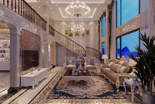 潮州市安盛新園南區(qū)歐式風(fēng)格別墅裝修案例