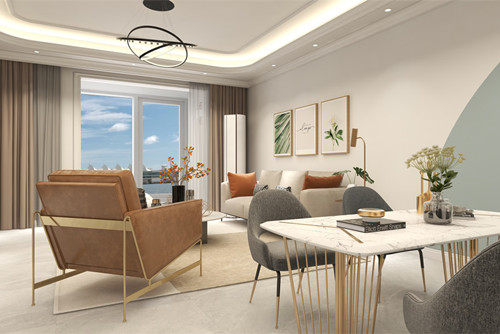 海口市廣昌花苑現(xiàn)代簡約風(fēng)格三居室裝修案例