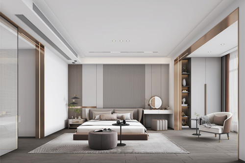 ?？谑斜趟禽p奢風(fēng)格三居室裝修案例