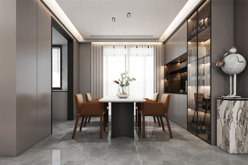 潮州市八號(hào)工業(yè)區(qū)住宅現(xiàn)代簡約風(fēng)格三居室裝修案例