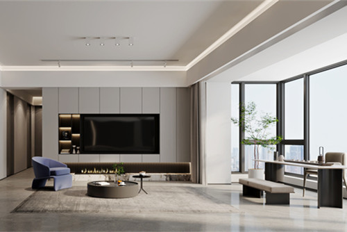 海口市成信景苑現(xiàn)代簡約風(fēng)格三居室裝修案例