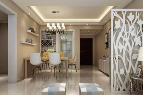 貴港市萬錦豪園歐式風(fēng)格三居室裝修案例